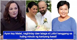 Matet De Leon reveals real reason why Nora Aunor was no show in Lotlot’s wedding