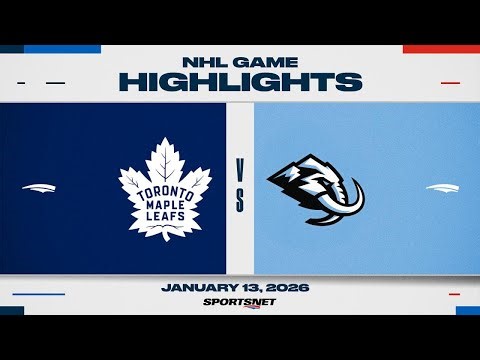 NHL Highlights | Maple Leafs vs. Mammoth - January 13, 2026