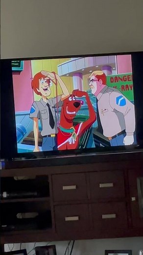 Scooby Doo on zombie Island working security at a airport shaggy and Scooby ￼￼