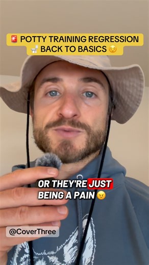🚽 POTTY REGRESSION ISN’T DEFIANCE: It’s their nervous system under stress. If you can help them relax and feel safe, they can quickly relearn their skills. 😩 Stress hijacks prefrontal cortex that controls potty training 👀 Brain prioritizes survival over recently learned skills during overwhelm 🛑 New baby, school, moves trigger regression - brain can only handle so much ✅ Go back to basics without shame, increase connection and predictability 🚽 Support their nervous system regulation and ski