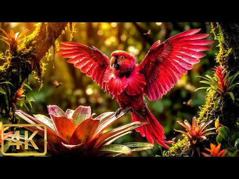 🌺 Insane Hybrid Blooms Hypnotize You. Amazing Bird-Flowers | surreal music video, art 4k