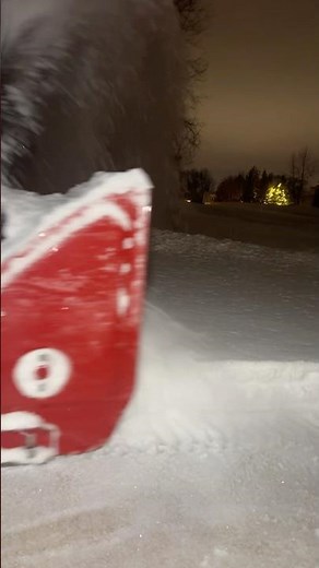 Toro snowblower mowing down 3 inches of powder.
