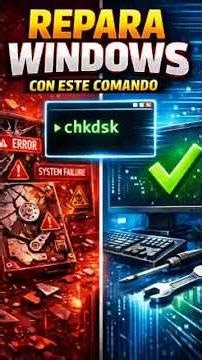 If Windows has errors, DON'T format...use this command 😳 #pc #windows #technology #computer #cmd
