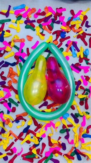 Red Yellow Duo Rub || Hand Pop Burst 🎈💥😌 || #asmr #satisfying #oddlypop