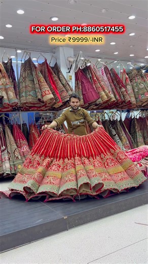 Designer lehanga under budget @naginafashion55 #shortsfeed #wedding #kurtilehenga #shortsviral