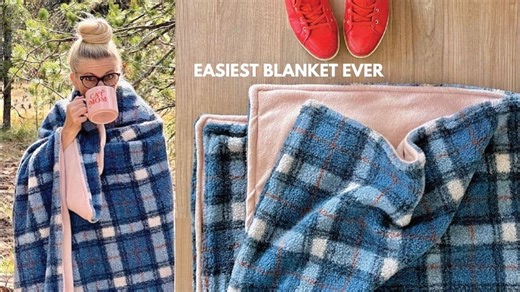 How to Sew the Easiest Blanket Ever