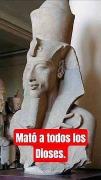 El faraón que destruyó a los dioses egipcios: Akenatón. #historia