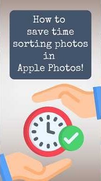 How to save time sorting photos in Apple Photos! #photoorganizing #photosort