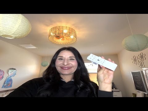 Review of Rattan Ceiling Fans with Light and Remote, Boho Fandelier Ceiling Fan with Light Flush Mou