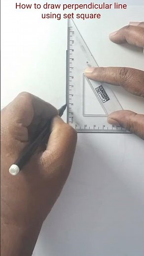 How to draw 90 degree angle or a perpendicular line