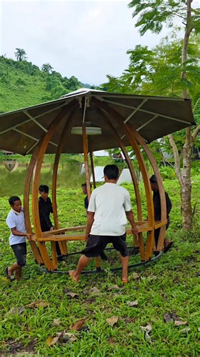 Không gian mát mẻ. #choicuhanhtay | Chòi Gỗ Sân Vườn