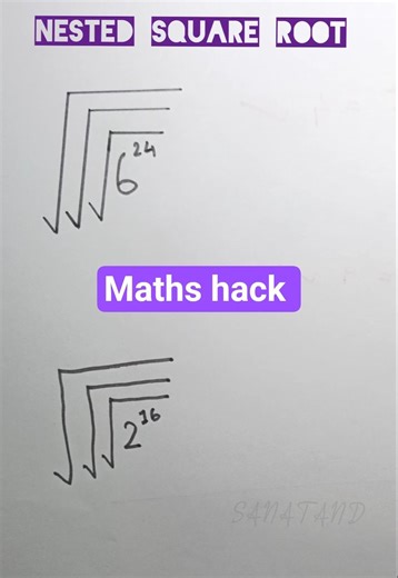 Solving Powers Under Multiple Square Roots 🤯 #maths