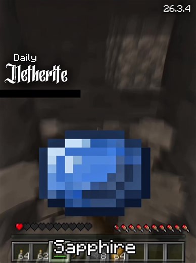 Sapphire Ore Discovered in Minecraft After a Century