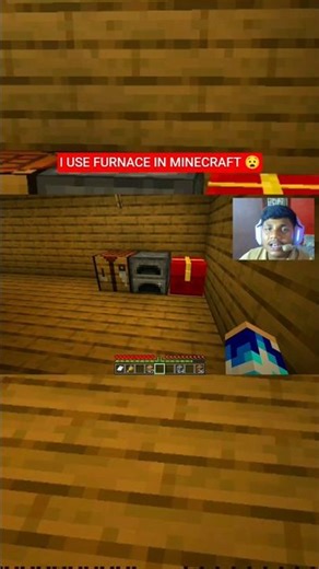 I USE FURNACE IN MINECRAFT TO PLAY A SURVIVAL 💢🤡 #minecraft #shorts