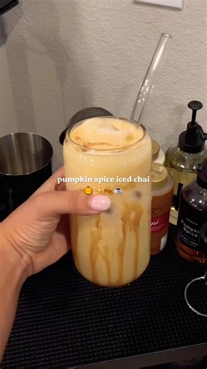 Happy Fall y’all! 🧡🤎 | recipe + ingredients in desc. ⬇️ | #fall #autumn #coffee #drink #recipe