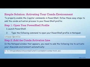 Fixing the jupyter Command Error in PowerShell for Windows Users