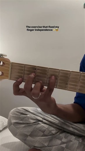 the exercise that fixed my finger independence #guitar