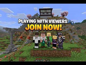 LIVE 🔴 Minecraft Survival With Viewers (Java + Bedrock Crossplay!) Day3