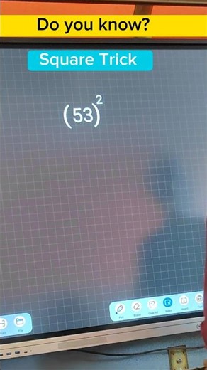 "Math Square Trick You Never Learned!" #square #mathstricks