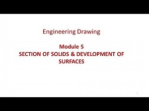 Sect. of Solids and development of surfaces
