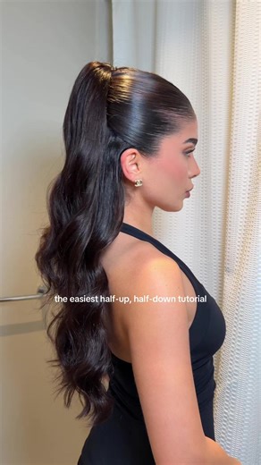 we hate a FLAT half-up half-down ponytail..this is my FAV for sure #hairstyletutorial