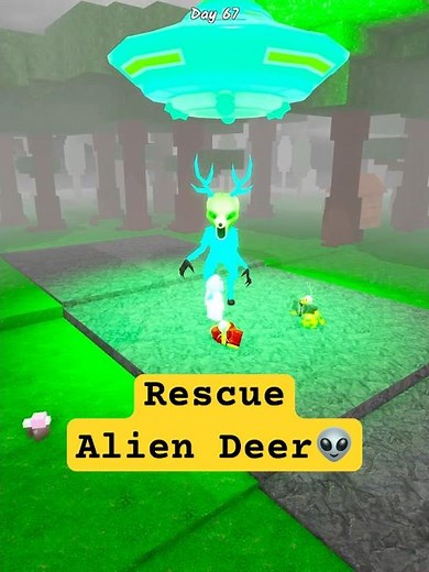 Rescue Alien Deer👽😂 #99nightintheforest #roblox #usa