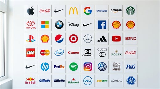 The visual tricks hiding inside famous brand logos