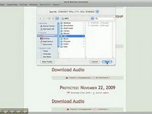 DownLOADING MP3 to a Mac