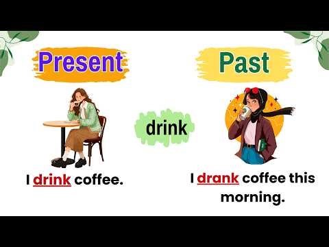 Learn 100 English Sentences | Present Simple vs Past Simple Verbs