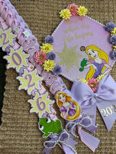 Purple Princess Graduation Cap Topper Grad Topper Custom Grad Hat Grad Topper 2026 Senior Graduation Graduation Grad Topper Decor 3d - Etsy