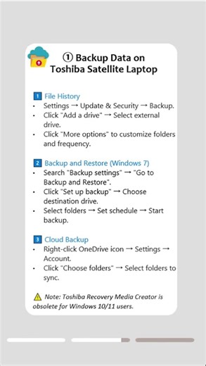 Toshiba Satellite Laptop Data Recovery & Backup Guide (Windows Fix)#toshiba #laptop