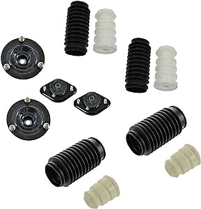 Front Rear Upper Strut Mount Bellow Dust Sleeve Boot Bumper Kit Set for 3 Series
