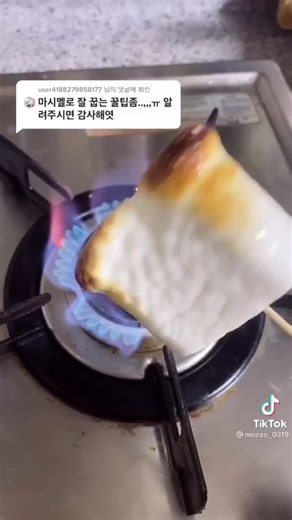 Creative Marshmallow Grilling Trend with @hongdao.dau