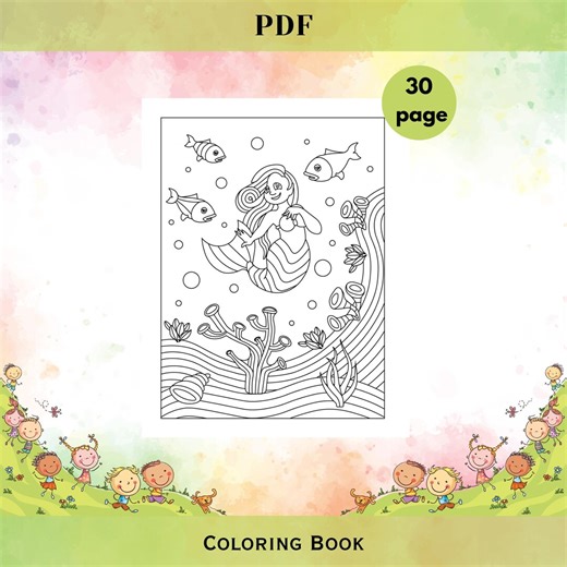 Ocean Coloring Pages Bundle | Underwater Scene Art Workbook | Marine Activity Sheets | Printable Download - Etsy