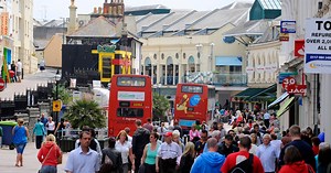 Surreal photos of famous Devon street over the years