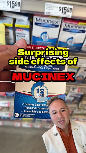 Did you know Mucinex, a popular cold remedy, can have some surprising side effects? While it clears mucus, it may also cause dizziness! Let's break down what you need to know before you reach for it! #mucus #naturalhealing #holisticwellness #dizziness #coldseason #mullein