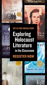 October 23: Discover ways to promote historical understanding and literacy goals. | United States Holocaust Memorial Museum
