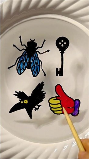 Fly Need Ur House Key To hide From Bird 🕊️ So Like To Save Fly 🪰#shorts #floatingpen #art #tindin
