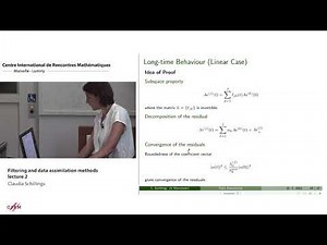 Claudia Schillings: Bayesian data assimilation and filtering - lecture 2