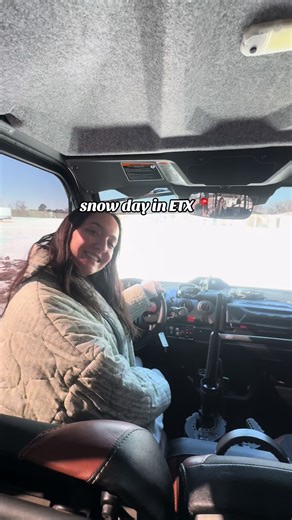 A little fun in the snow and ice! @audreynolan76 @Grant Walters #etx #easttexas #snowday