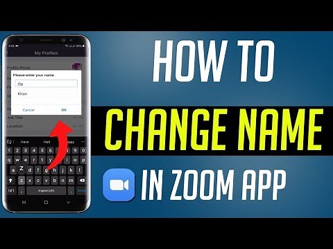 How To Change Name In Zoom Meeting App