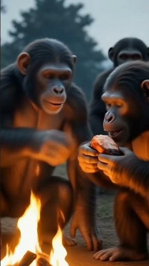 Ancient Apes Hunting a Deer | Prehistoric Survival Story | Stone Age Scene