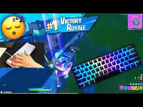 [1 HOUR] Sleepy😴LoFi Mechanical Keyboard & Mouse Sounds ASMR Fortnite Gameplay