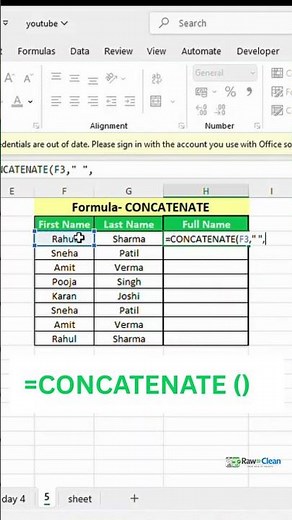 CONCATENATE Formula in Excel | Join Text in Seconds
