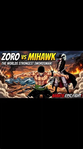 The World's Strongest Swordsman! Zoro vs Dracule Mihawk - One Piece