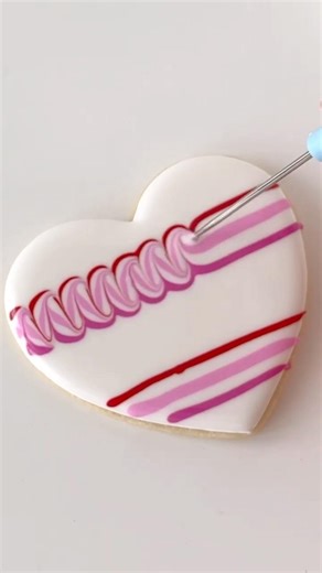 Satisfying Valentine Heart Cookie Decorating 💗