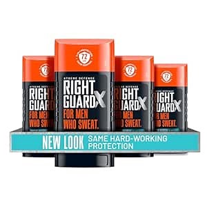 Right Guard Xtreme Defense Invisible Solid, Antiperspirant Deodorant, Arctic Refresh Scent - 5-in-1 Deodorant for Men, 72-Hour Odor Control, 2.6 oz (4 Pack)