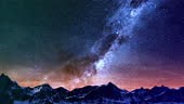Night Sky Timelapse in a 3D animation