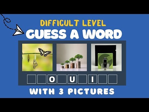 Word Games | Guess A Word With 3 Pictures | Difficult Level | Word Game | Direct Trivia