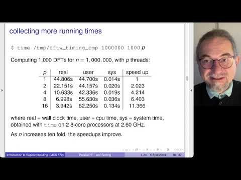 Parallel Fast Fourier Transforms and Parallel Sorting Algorithms